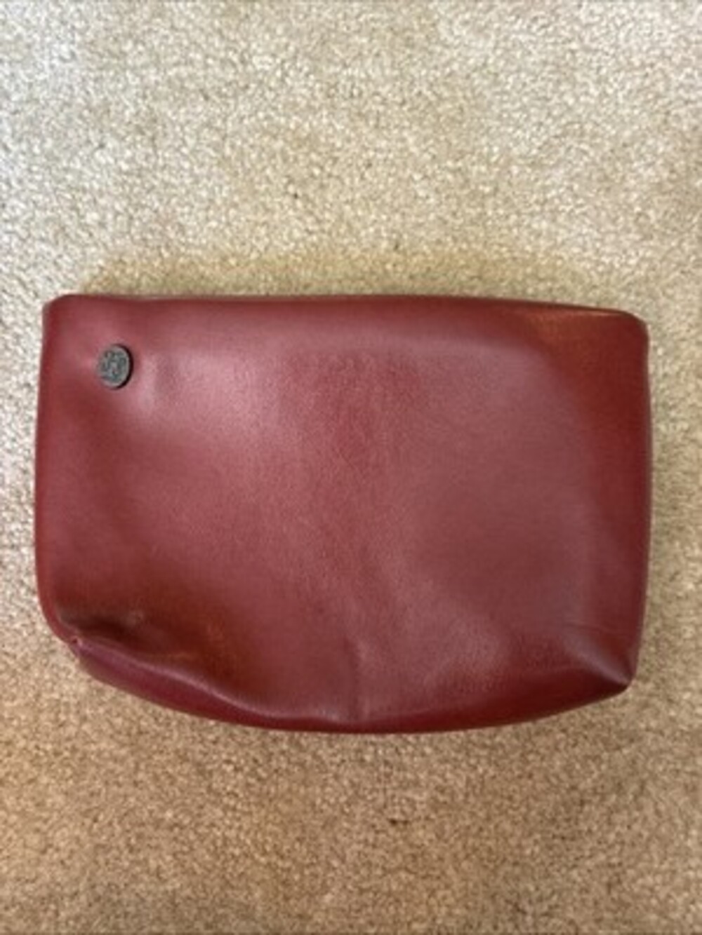 VTG FS Originals Leather Clutch Bag Wallet Red 7.5” X 5” EUC